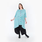 AKH Fashion 7200 Bluse, Grün-Flieder