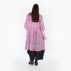 AKH Fashion 7200 Bluse, Fuchsia-Mint