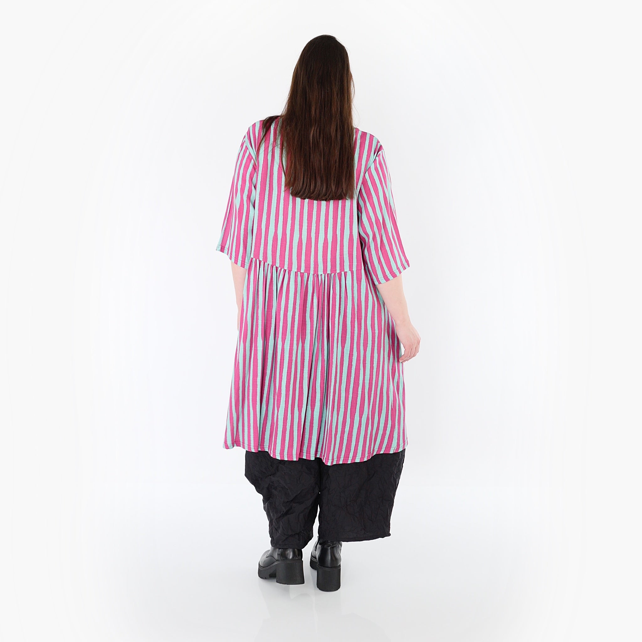 AKH Fashion 7200 Bluse, Fuchsia-Mint