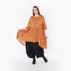 AKH Fashion 7200 Bluse, Orange-Apfelgrün