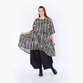 AKH Fashion 7200 Blouse, Black and White