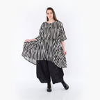 AKH Fashion 7200 Blouse, Black and White