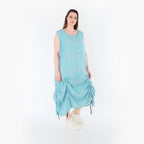 AKH Fashion 7201 Kleid, Grün-Flieder