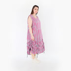 AKH Fashion 7201 Kleid, Fuchsia-Mint