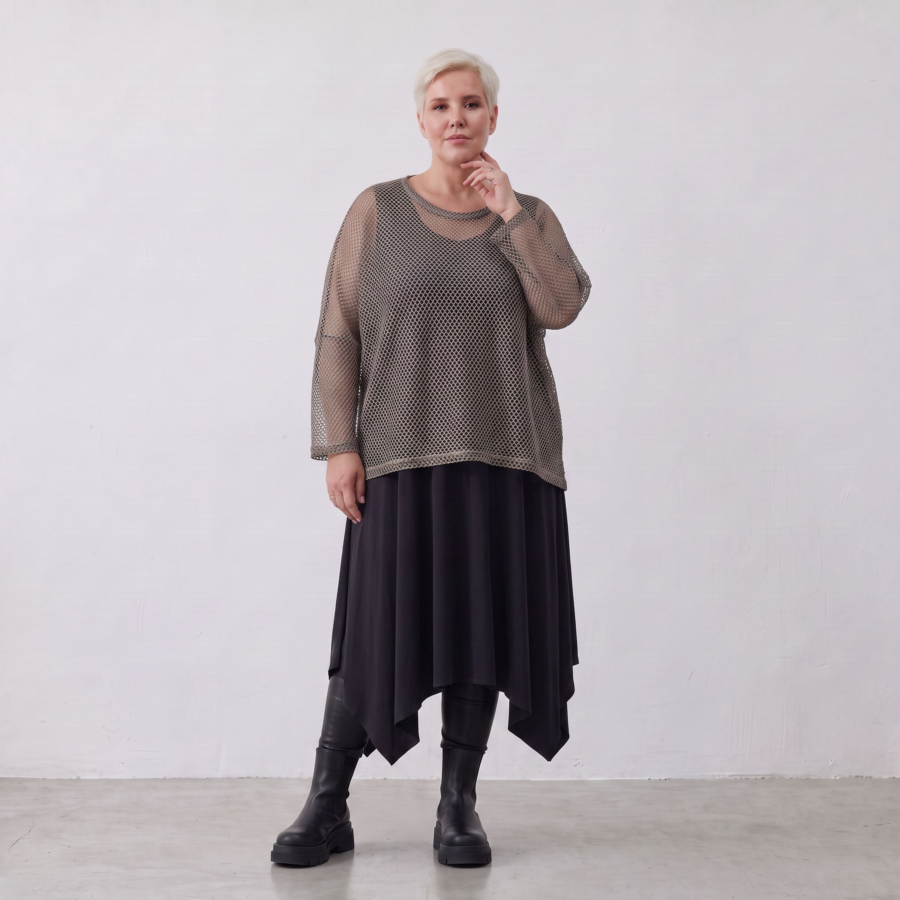 AKH Fashion · T-shirt · Marie · 6721 · Taupe