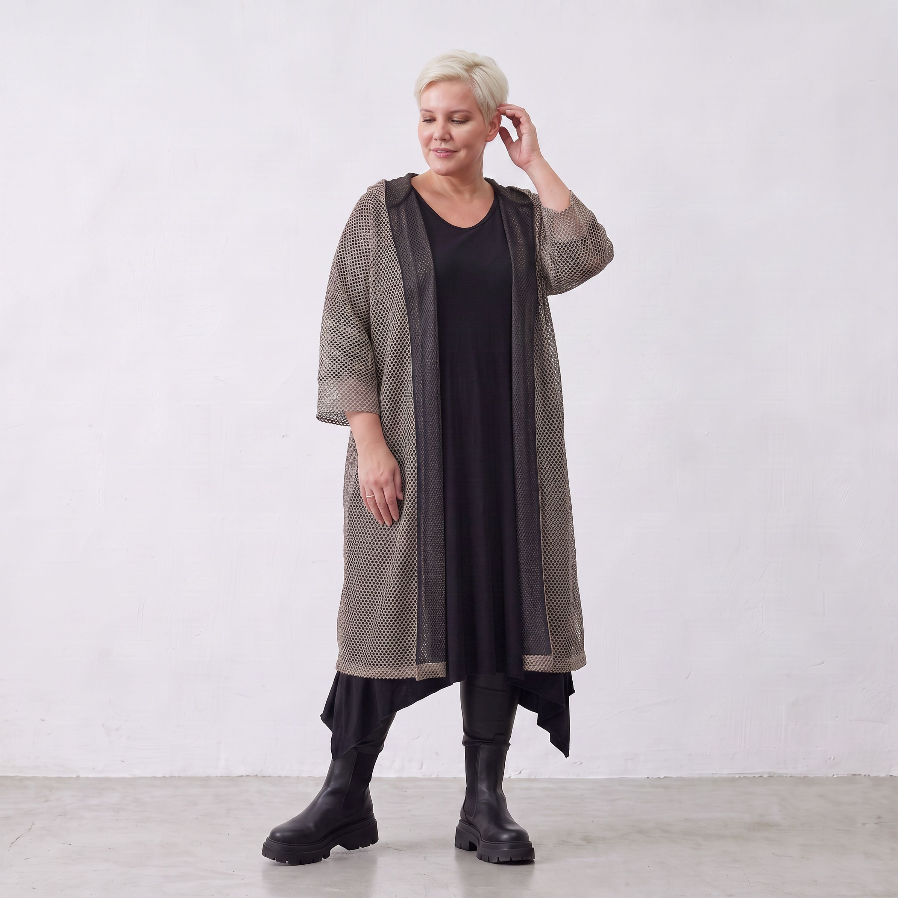 AKH Fashion · Cardigan · Marie · 7068 · Taupe