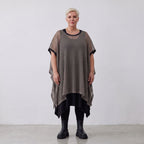 AKH Fashion · Laagjestop · Marie · 7100 · Taupe/Zwart