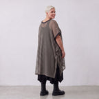 AKH Fashion · Laagjestop · Marie · 7100 · Taupe/Zwart