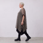 AKH Fashion · Laagjestop · Marie · 7100 · Taupe/Zwart