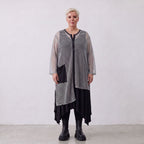 AKH Fashion · Blouse · Marie · 7101 · Grijs/Zwart