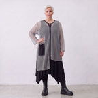 AKH Fashion · Blouse · Marie · 7101 · Grijs/Zwart