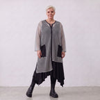 AKH Fashion · Blouse · Marie · 7101 · Grijs/Zwart