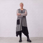 AKH Fashion · Blouse · Marie · 7101 · Grijs/Zwart