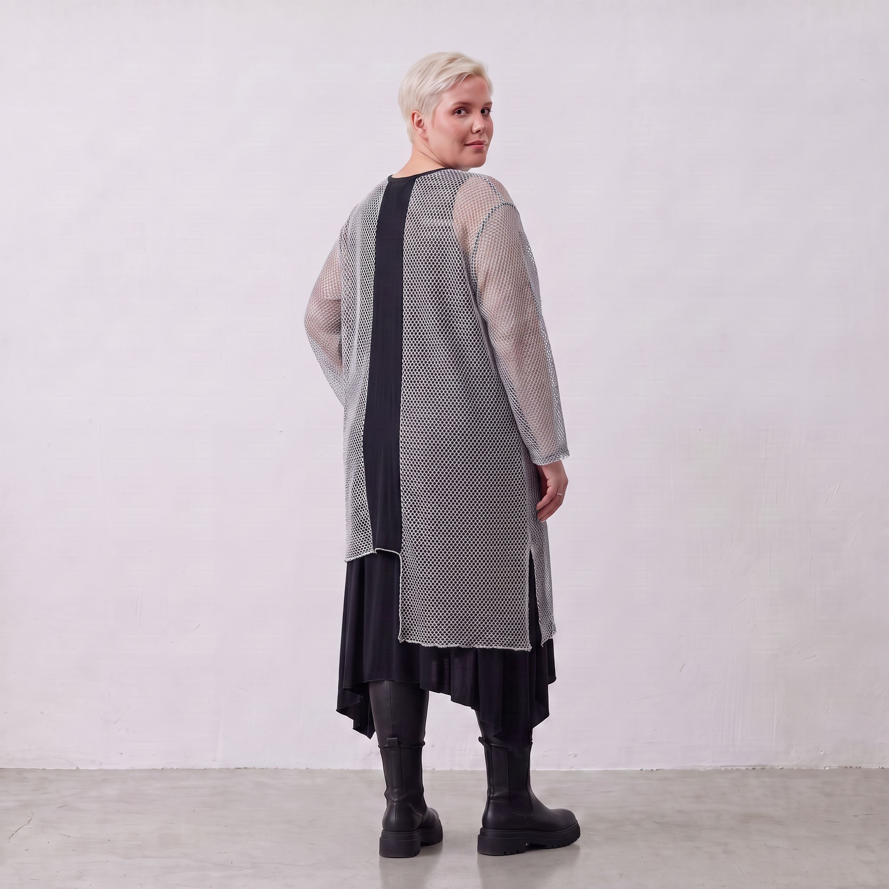AKH Fashion · Blouse · Marie · 7101 · Gris/Noir