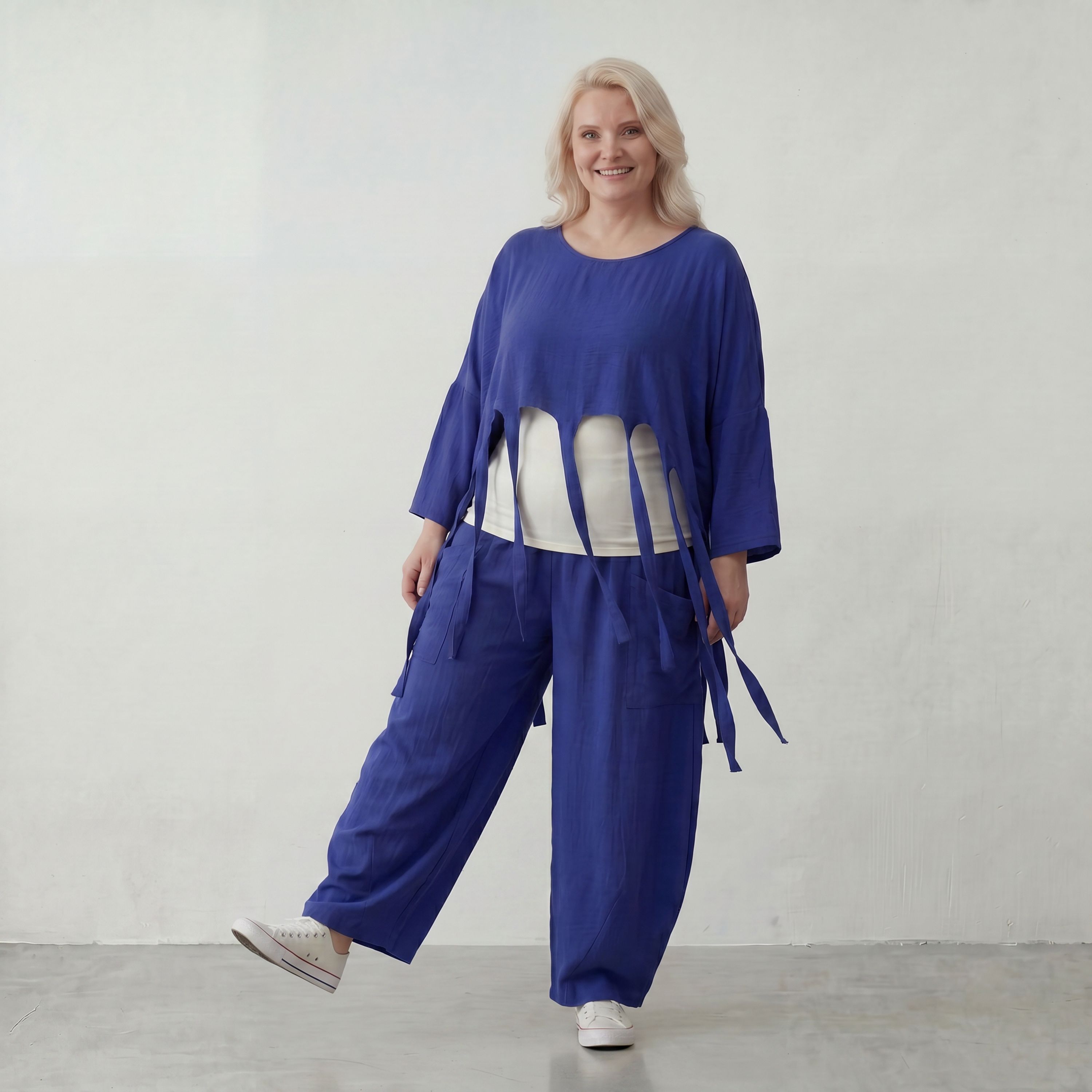 AKH Fashion · Überwurf · Melinda · 6966 · Sapphire