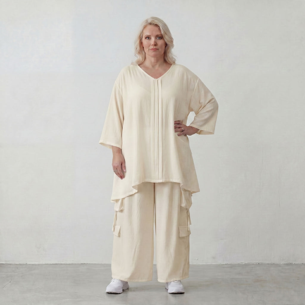 AKH Fashion · Shirt · Melinda · 7069 · Ivory