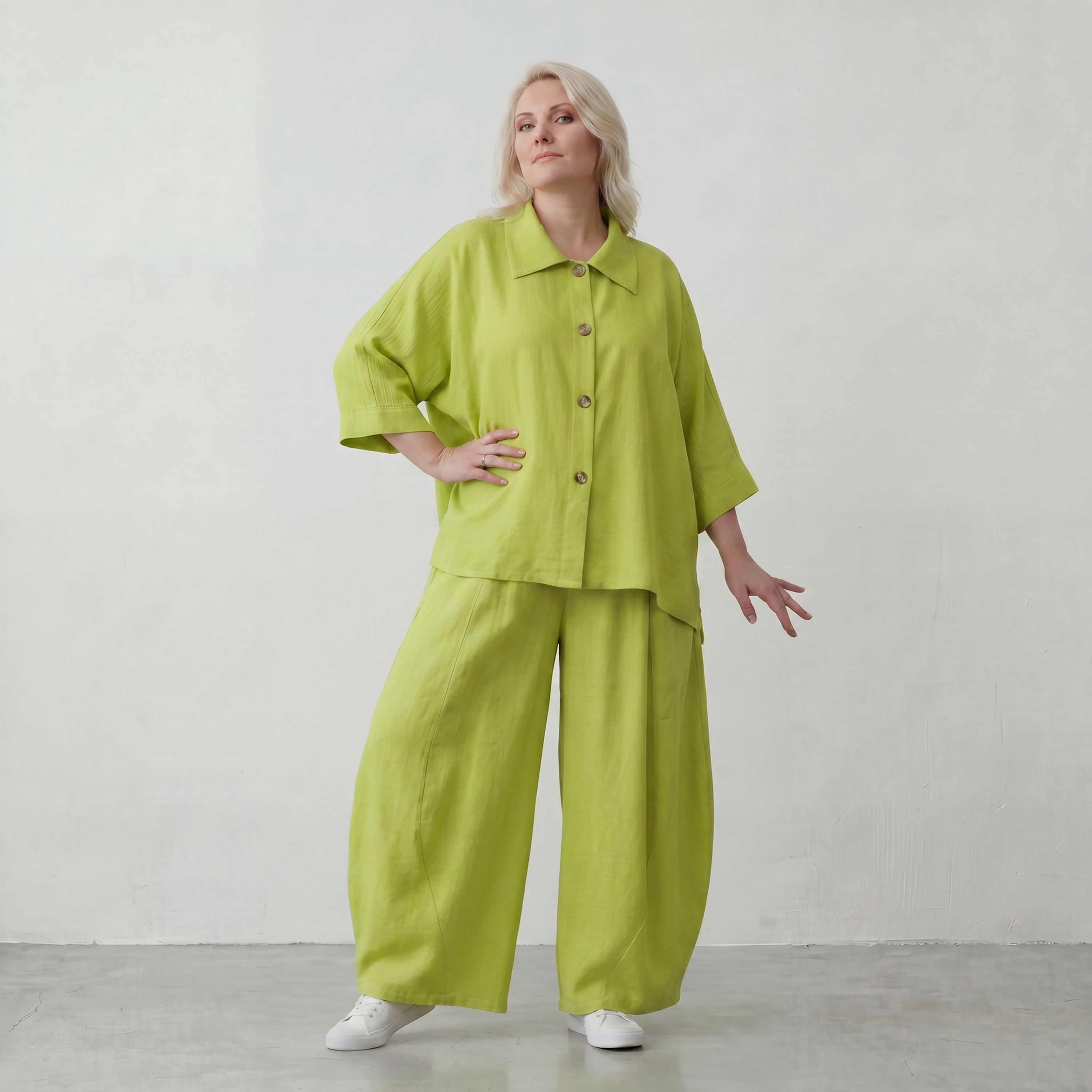AKH Fashion · Bluse · Melinda · 7092 · AppleGrün