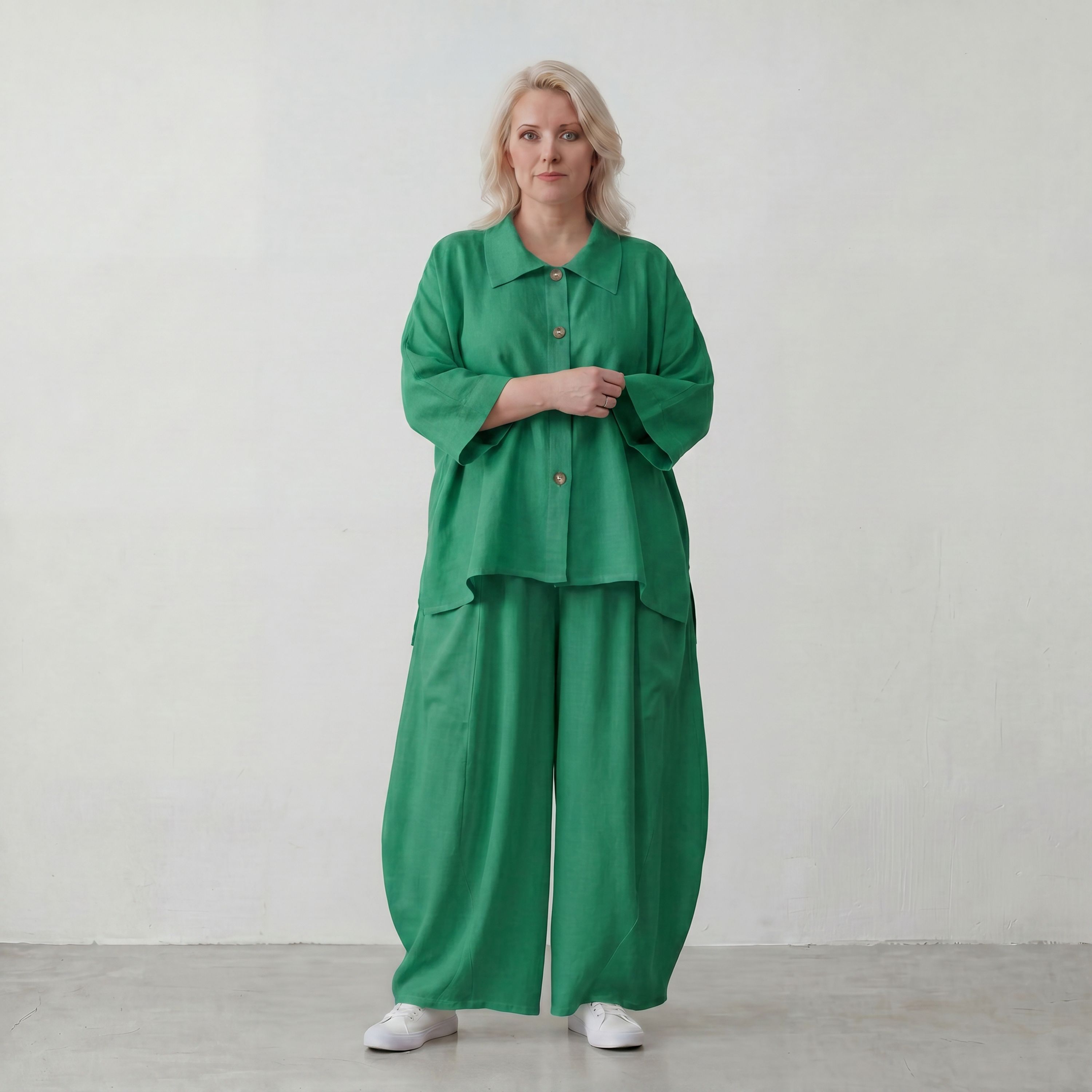 AKH Fashion · Bluse · Melinda · 7092 · Jade