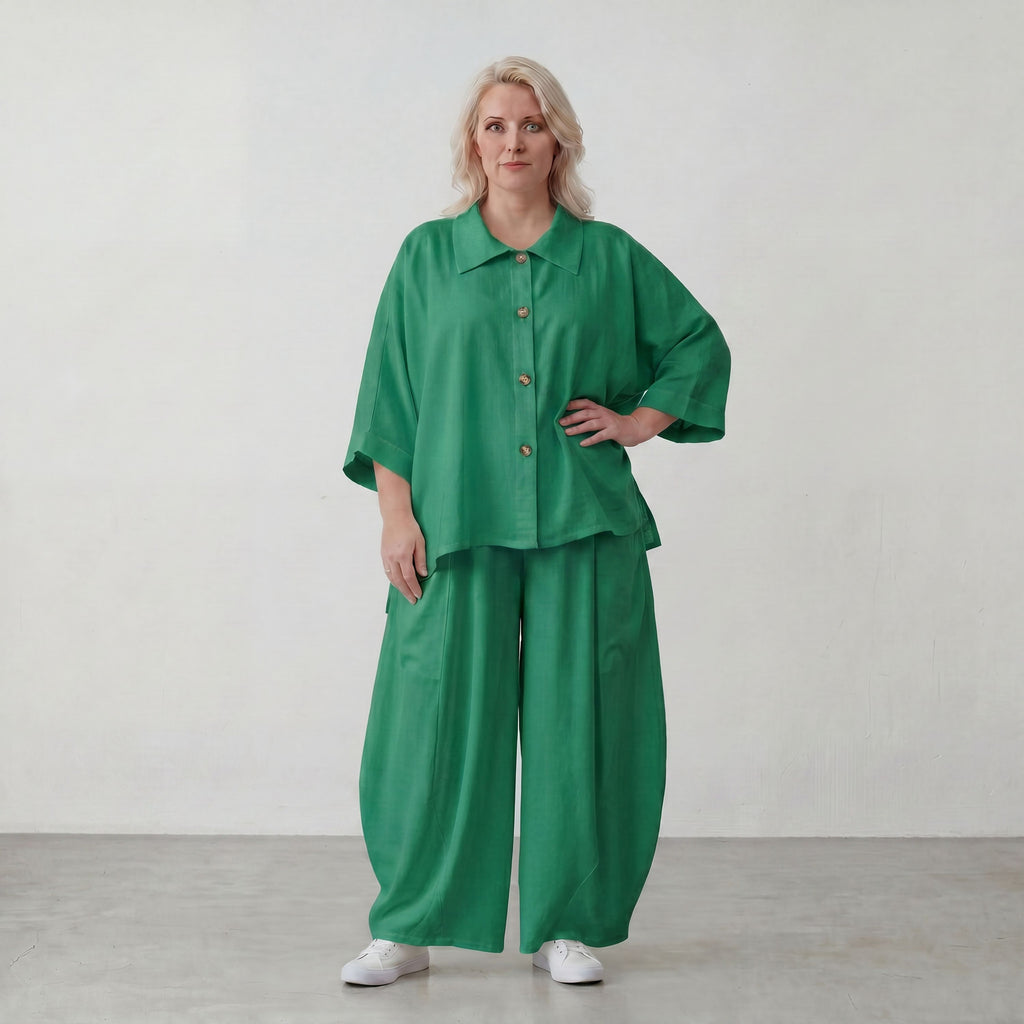 AKH Fashion · Bluse · Melinda · 7092 · Jade