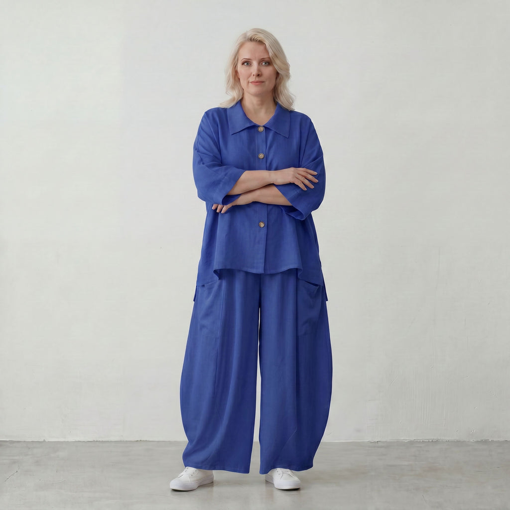 AKH Fashion · Bluse · Melinda · 7092 · Sapphire