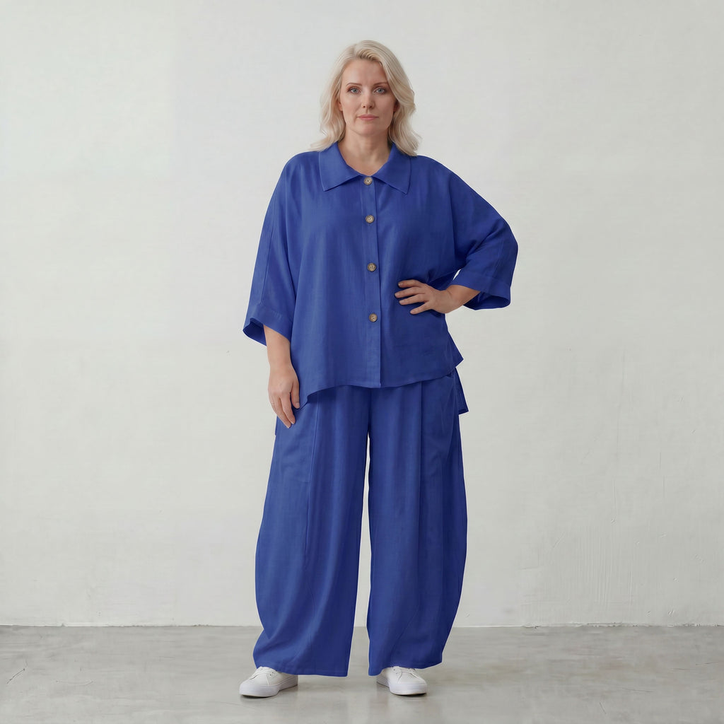 AKH Fashion · Bluse · Melinda · 7092 · Sapphire