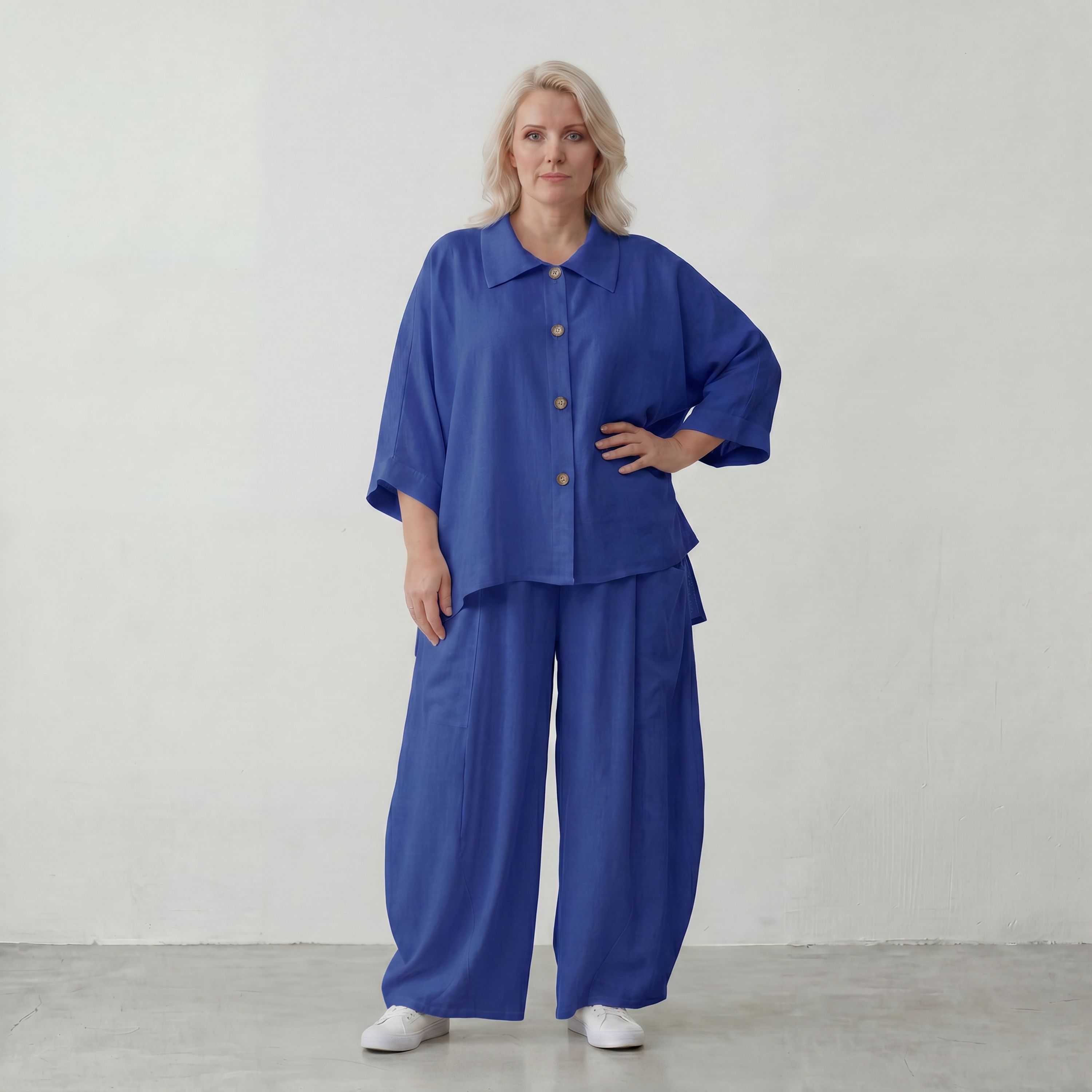 AKH Fashion · Bluse · Melinda · 7092 · Sapphire