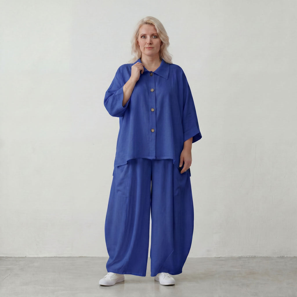 AKH Fashion · Bluse · Melinda · 7092 · Sapphire