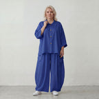 AKH Fashion · Bluse · Melinda · 7092 · Sapphire