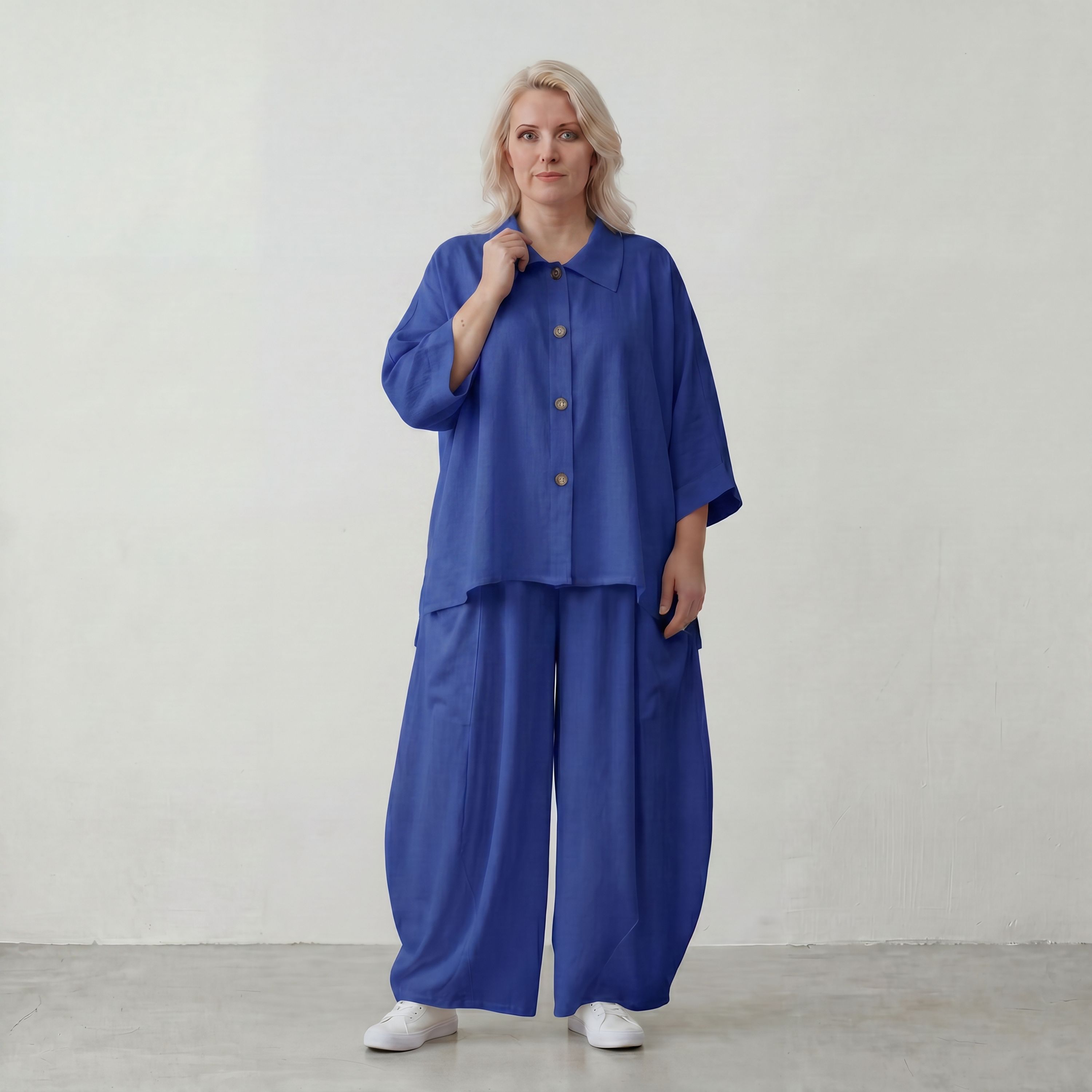 AKH Fashion · Bluse · Melinda · 7092 · Sapphire