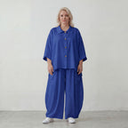 AKH Fashion · Bluse · Melinda · 7092 · Sapphire