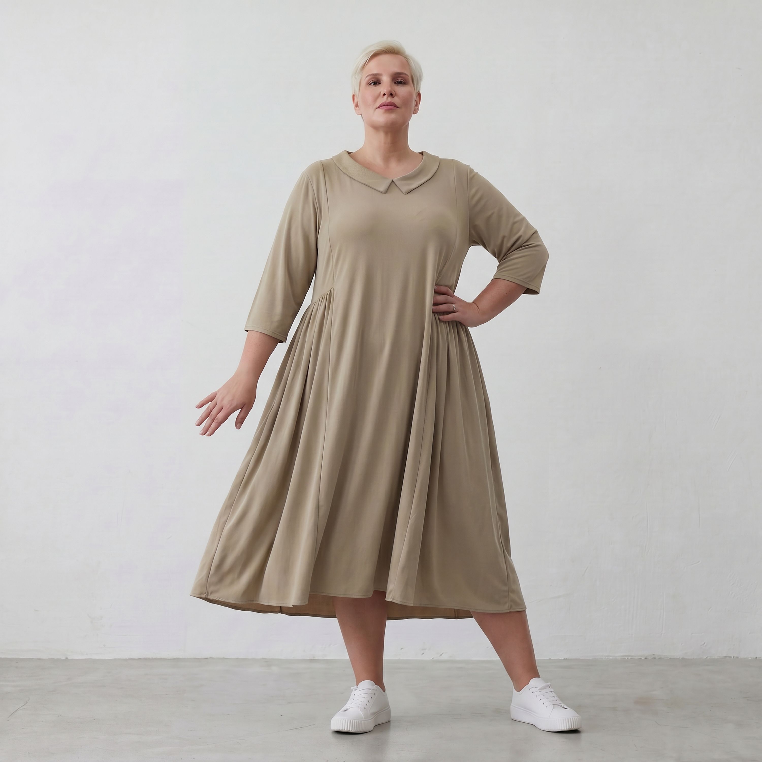 AKH 6958 Kleid, Beige