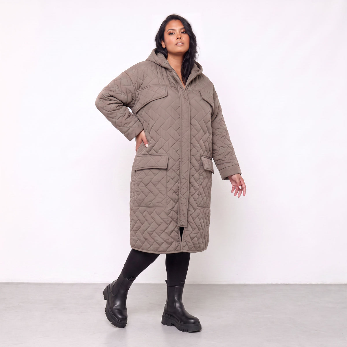 AKH Fashion · Manteau · Mirage · 7044 · Cognac