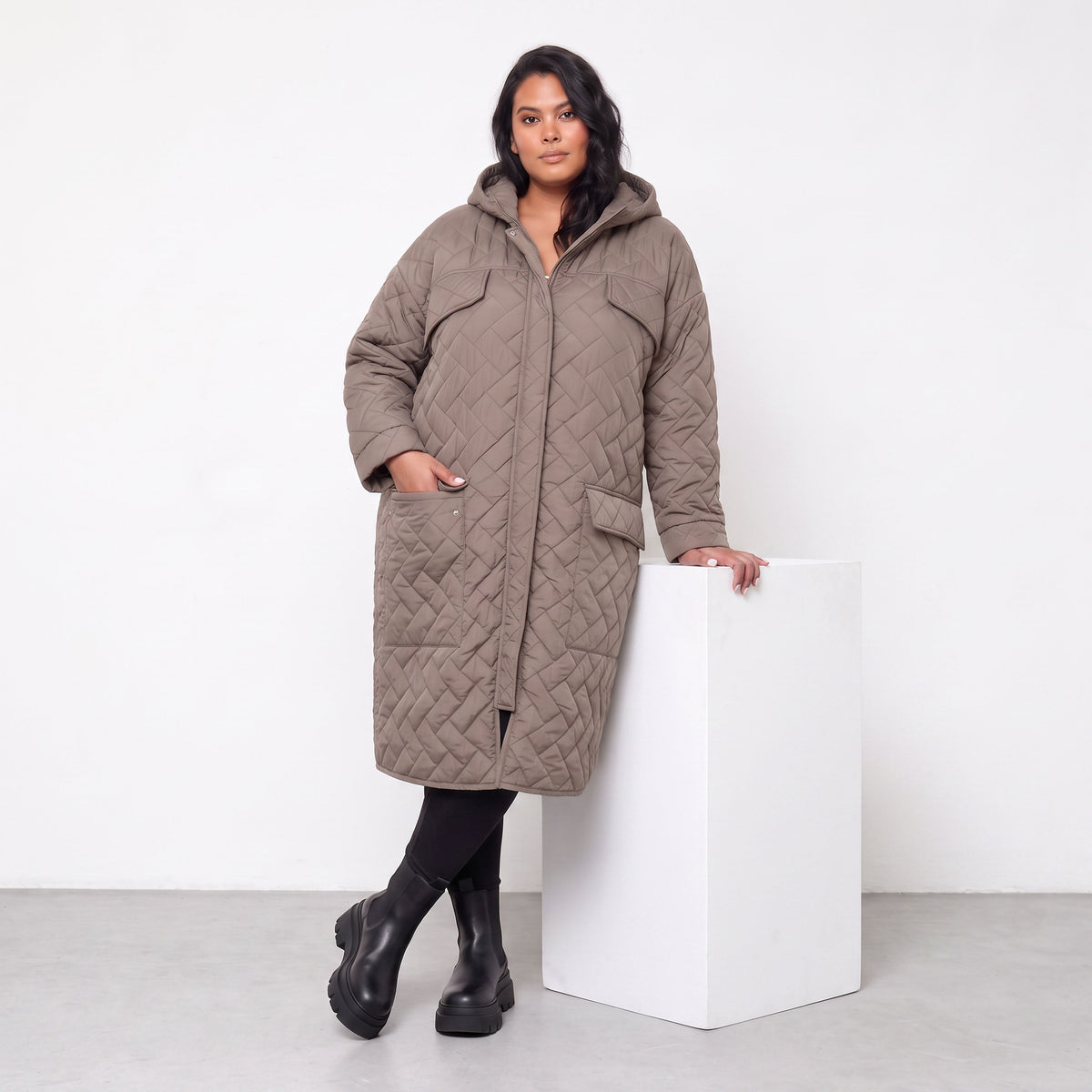 AKH Fashion · Manteau · Mirage · 7044 · Cognac