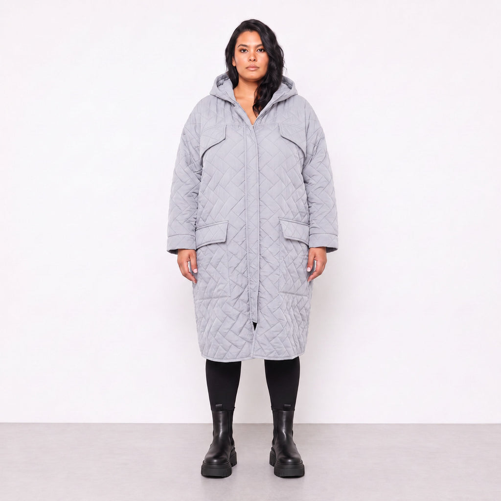 AKH Fashion · Cappotto · Mirage · 7044 · Grigio chiaro