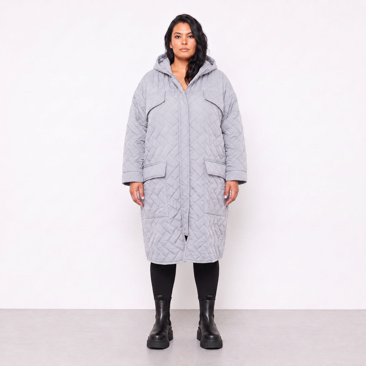 AKH Fashion · Cappotto · Mirage · 7044 · Grigio chiaro
