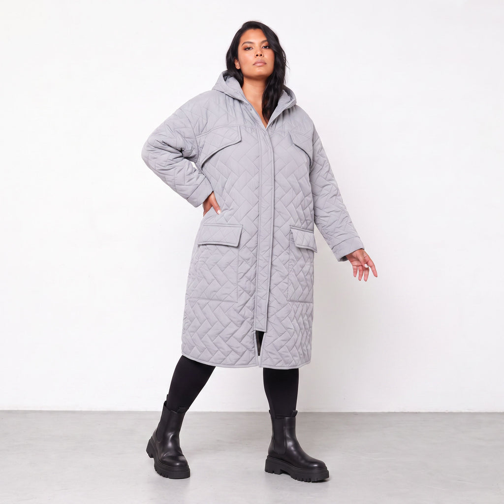 AKH Fashion · Cappotto · Mirage · 7044 · Grigio chiaro