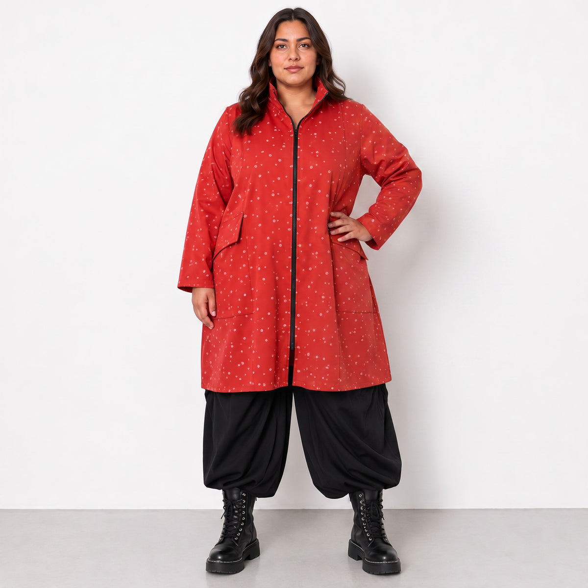 AKH Fashion · Cappotto · Momentum · 7036 · Rosso/Grigio