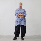 AKH Fashion Bluse 7116 Nehi, Blau-Weiß-Schwarz