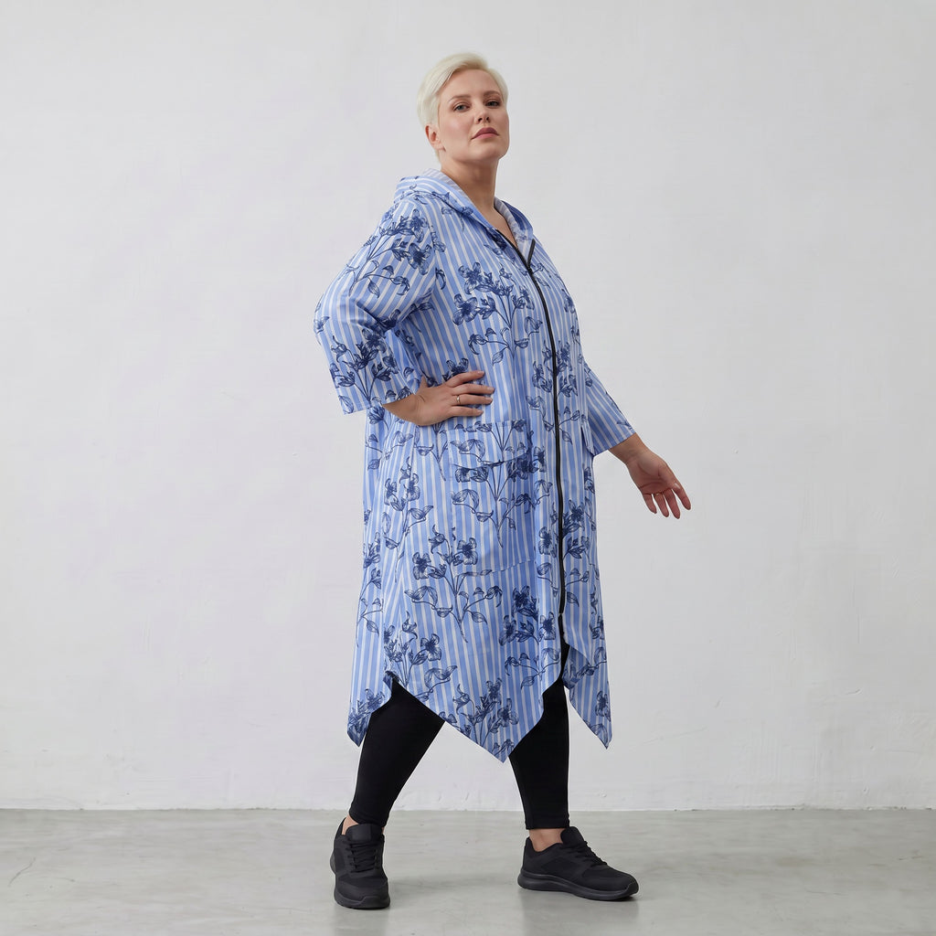 AKH Fashion Jacke 7227 Nehi, Blau-Weiß-Schwarz