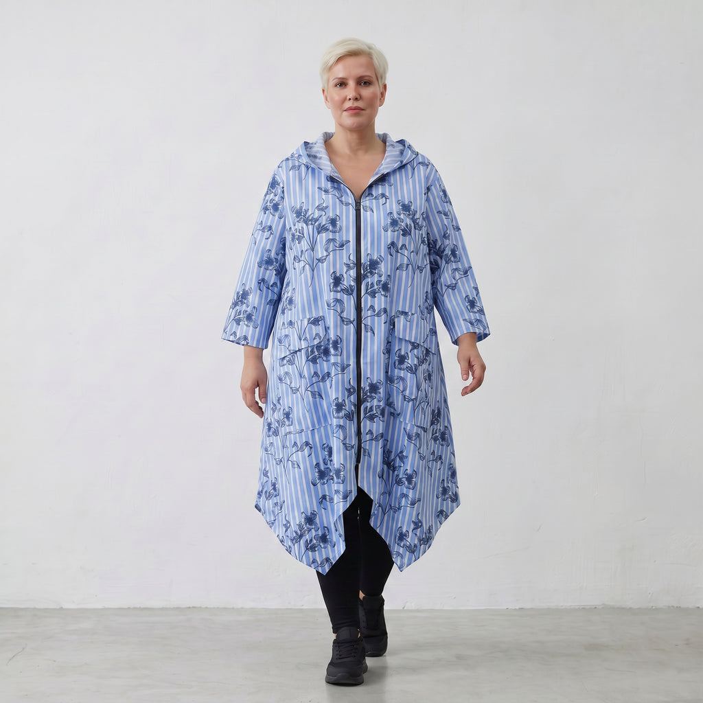 AKH Fashion Jacke 7227 Nehi, Blau-Weiß-Schwarz