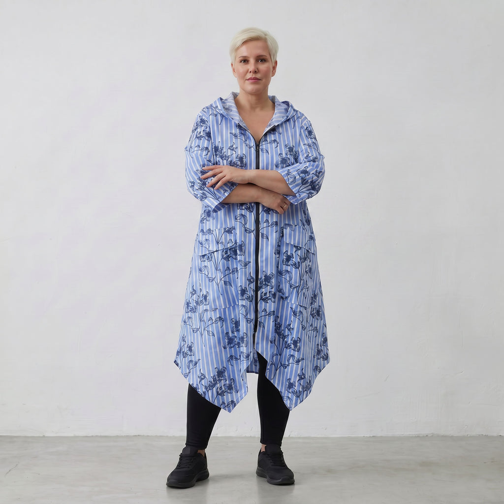 AKH Fashion Jacke 7227 Nehi, Blau-Weiß-Schwarz