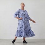 AKH Fashion Kleid 7237 Nehi, Blau-Weiß-Schwarz