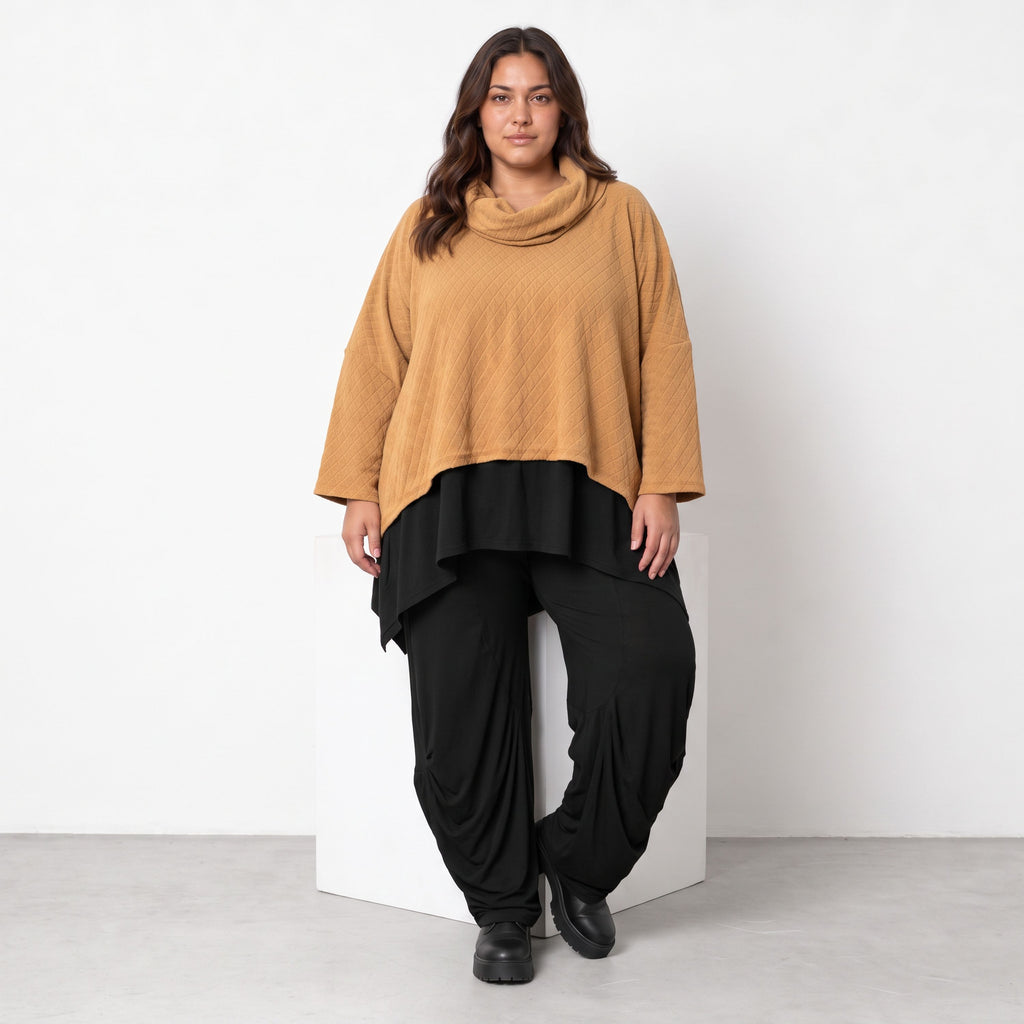 AKH Fashion · T-shirt · Nerva · 3019 · Camel