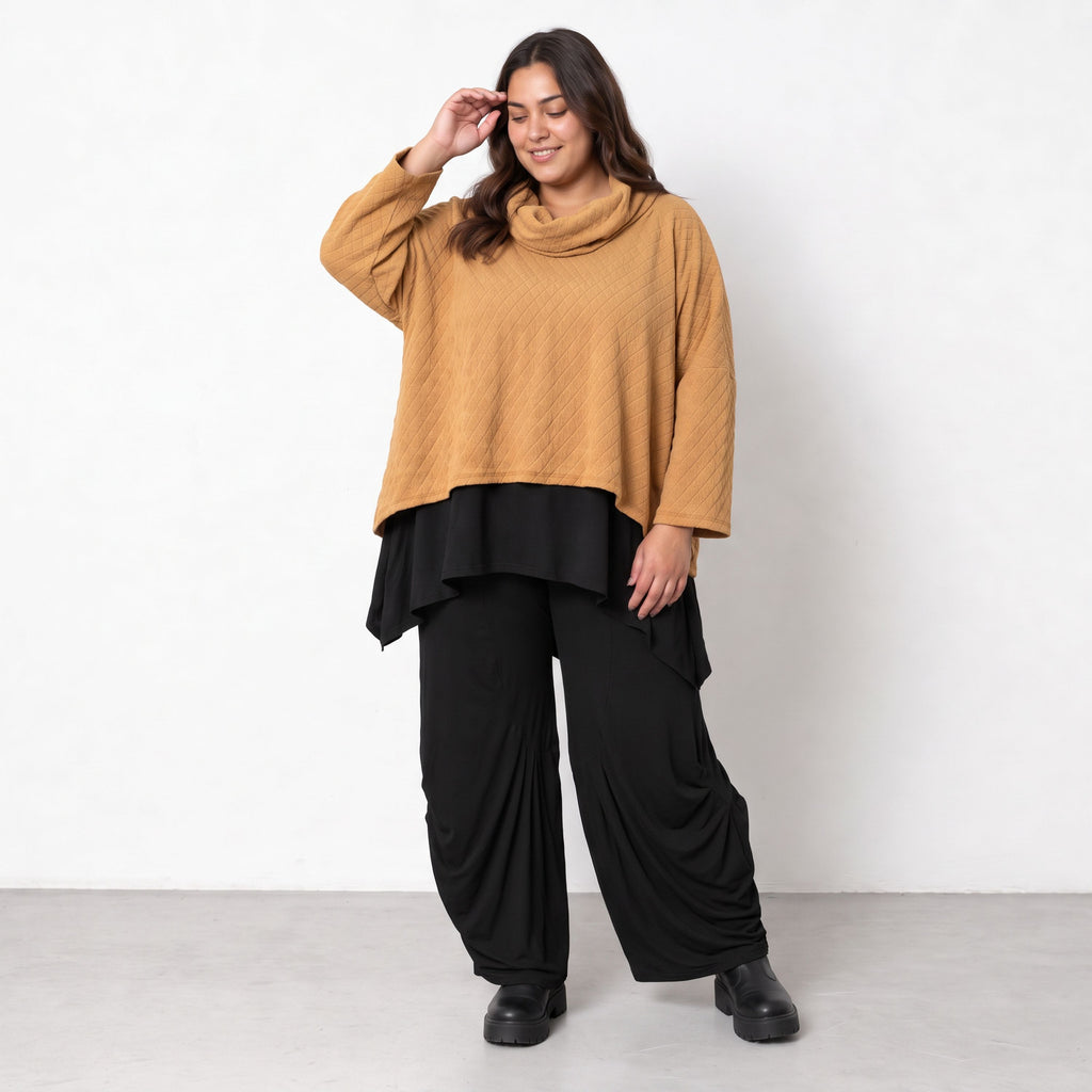 AKH Fashion · T-shirt · Nerva · 3019 · Camel