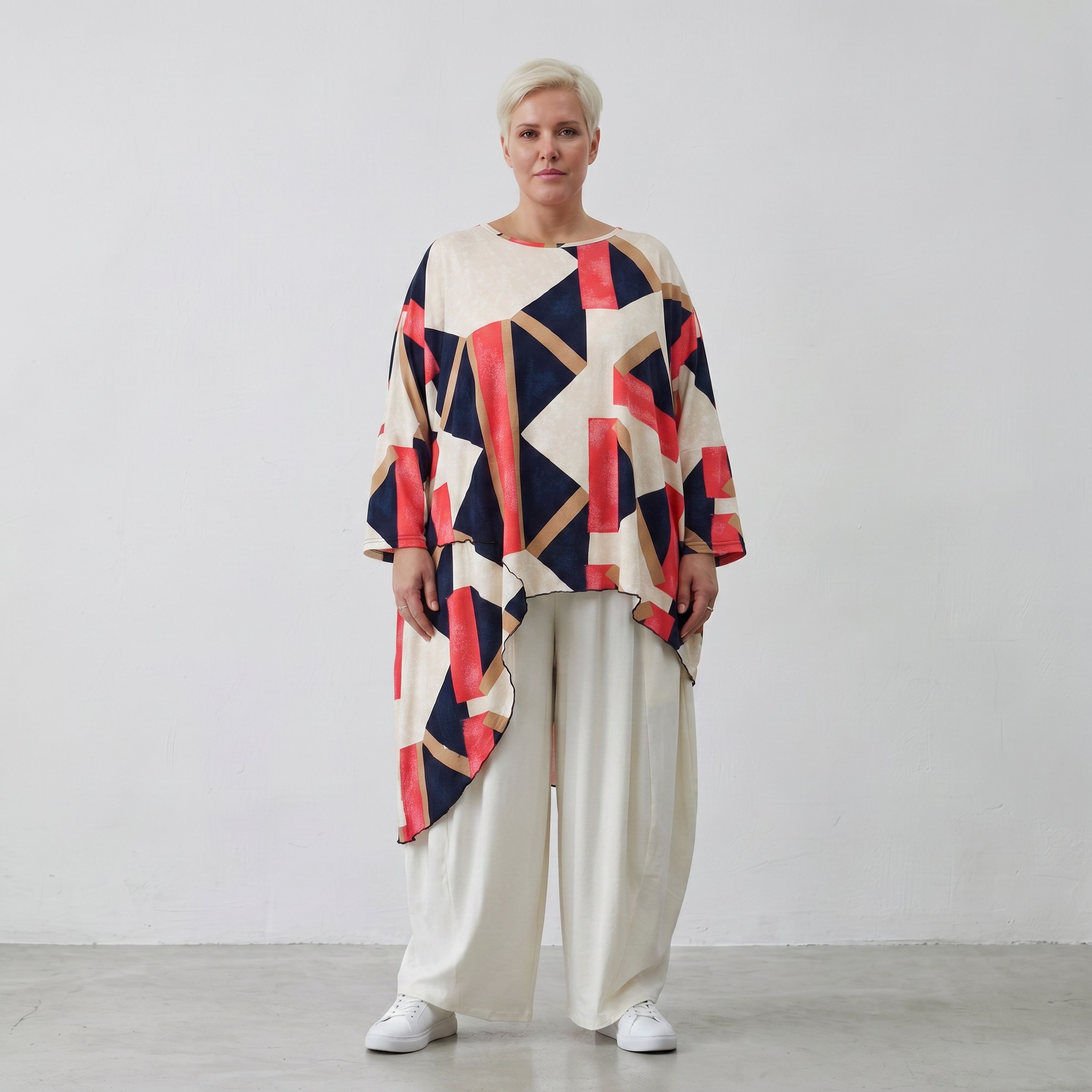 AKH Fashion · Shirt · Nicolle · 7233 · MosaicRed