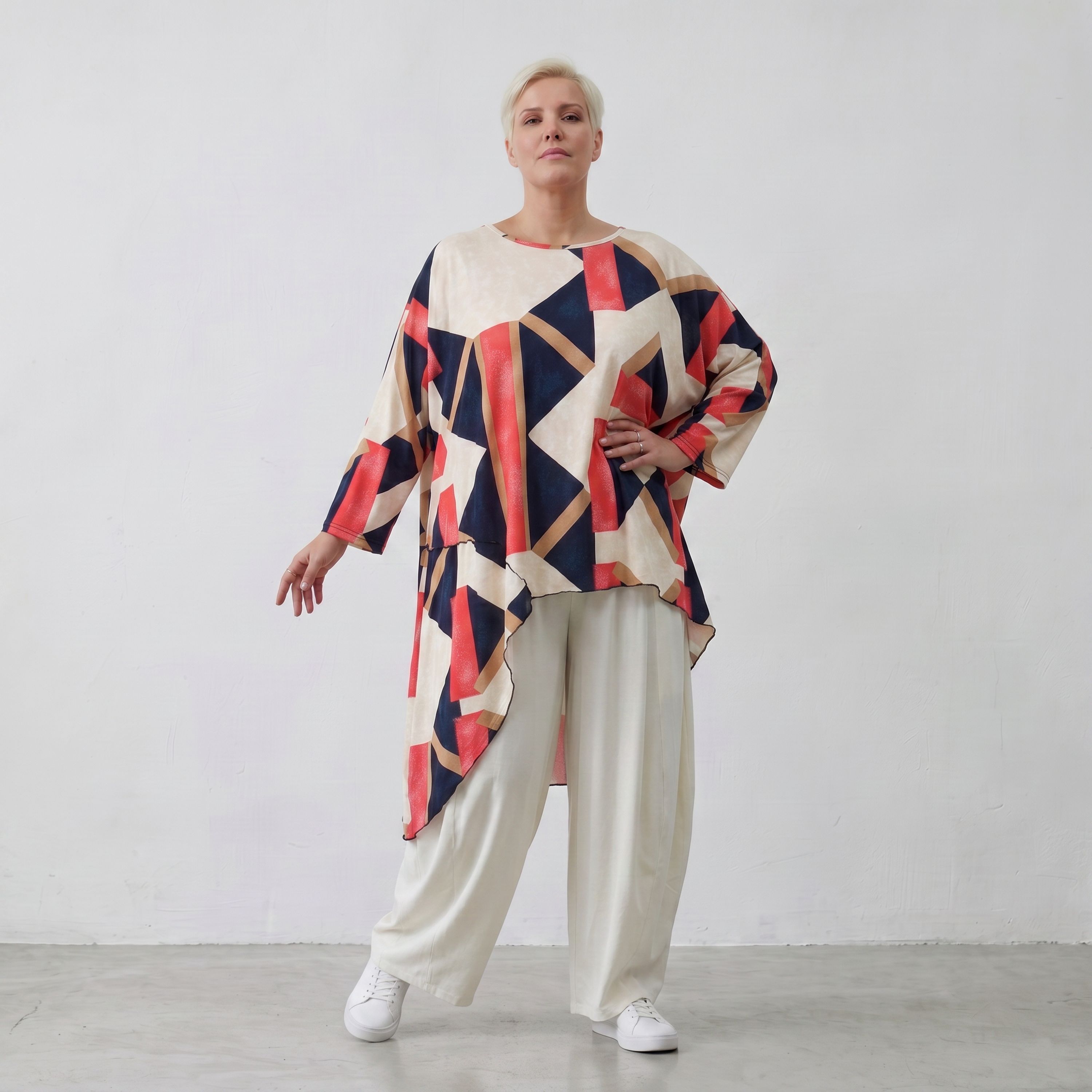 AKH Fashion · Shirt · Nicolle · 7233 · MosaicRed
