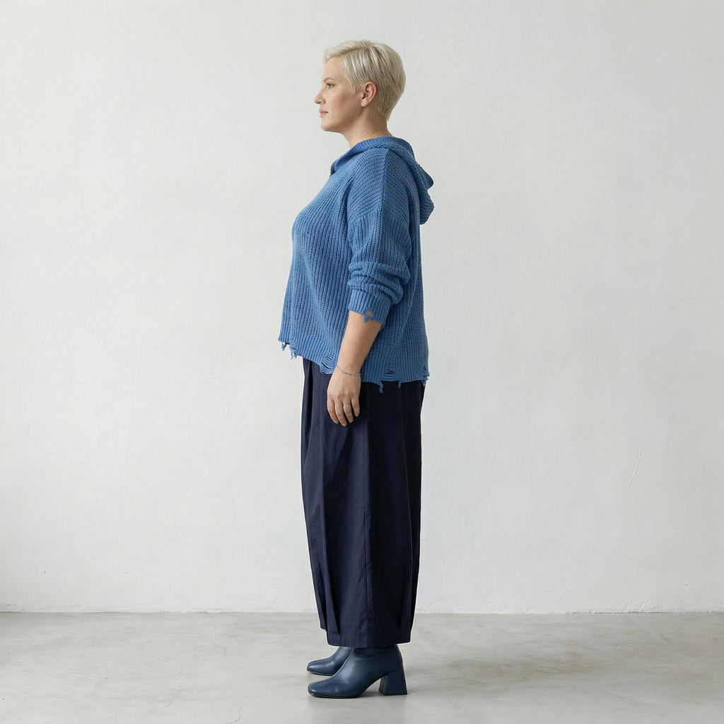 AKH Premium 2601 Big Shirt, Jeans Blue