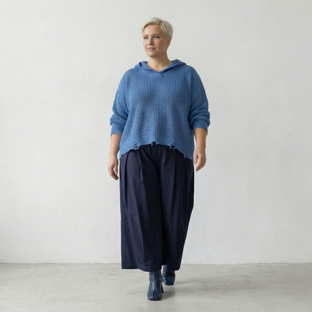 AKH Premium 2601 Big Shirt, Jeans Blue