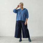 AKH Premium 2601 Big Shirt, Jeans Blue