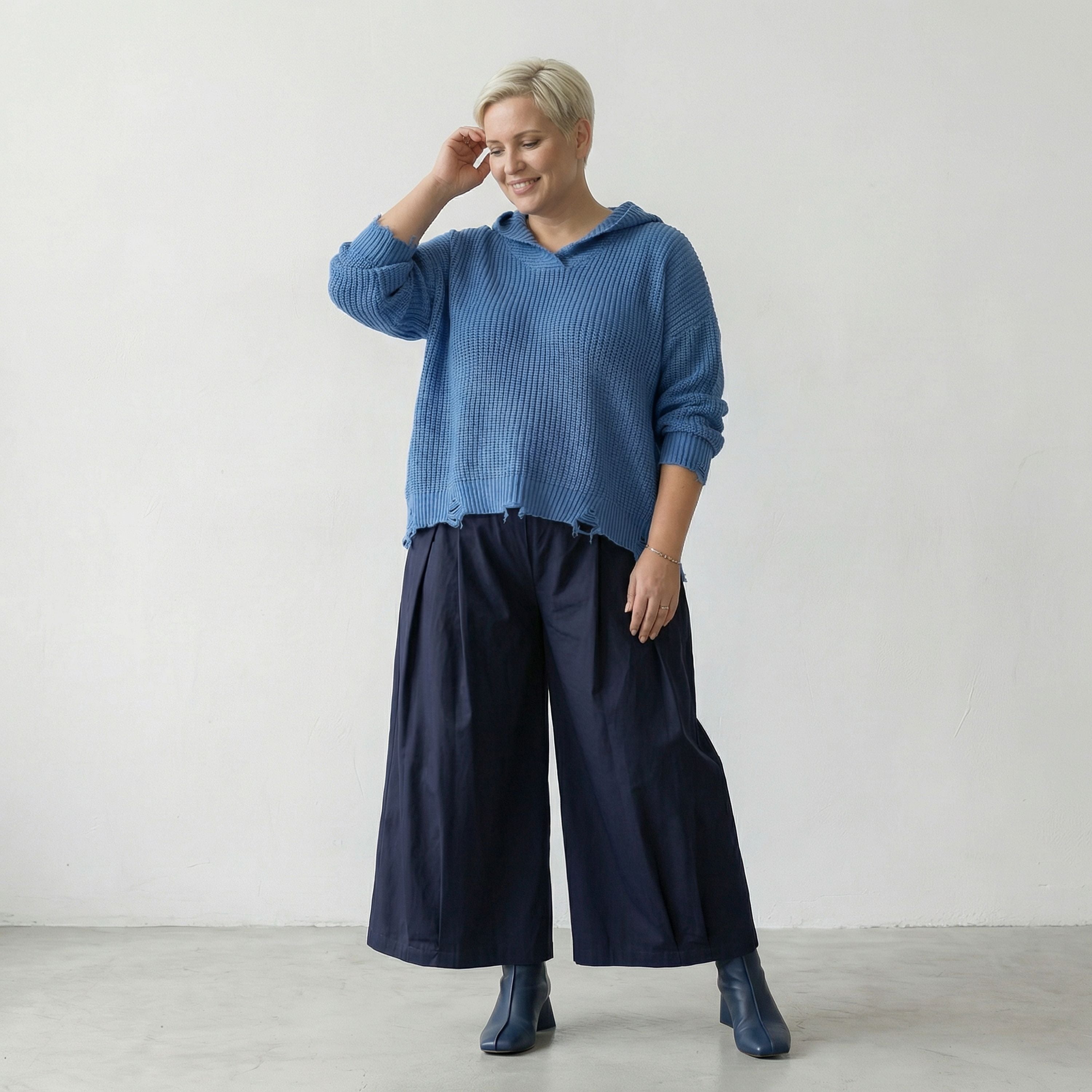 AKH Premium Shirt 2601 Ariella, JeansBlau